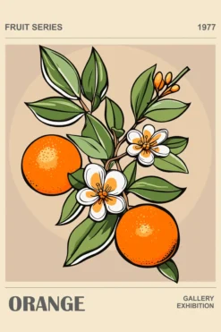Leinwand Orange 30 x 45 cm