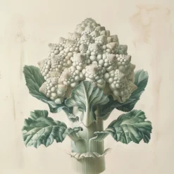 Leinwand Romanesco Weiss 30 x 30 cm