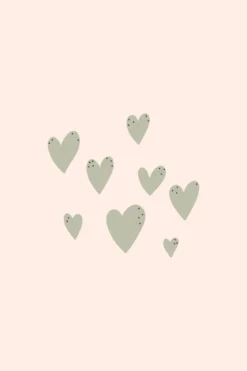 Leinwand Simple Hearts 30 x 45 cm