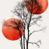 Leinwand Sun & Moon 30 x 45 cm