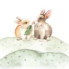 Leinwand Sweet Forest II 30 x 30 cm