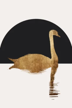 Leinwand The Swan I 30 x 45 cm