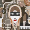 Leinwand Wall of Sound III 45 x 30 cm