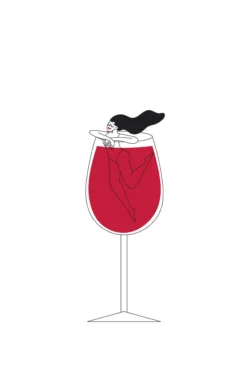 Leinwand Wine Love III 30 x 45 cm
