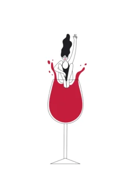 Leinwand Wine Love IV 30 x 45 cm