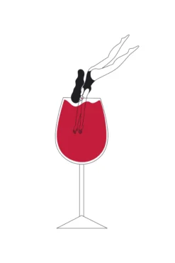 Leinwand Wine Love I 30 x 45 cm