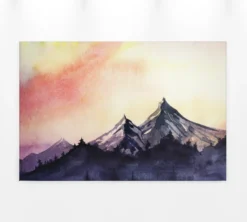 Livingwalls Leinwand, Berge, Himmel, 90x60 cm DD120293