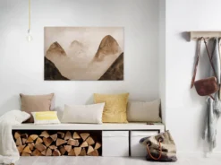 Livingwalls Leinwand, Berge, Vögel, 90x60 cm DD120297