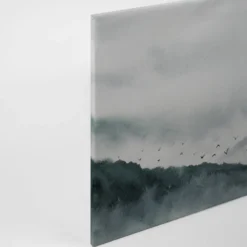 Livingwalls Leinwand, Berglandschaft, Vögel, 90x60 cm DD120298