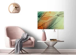 Livingwalls Leinwand, Blätter, Transparenz, 90x60 cm DD120273