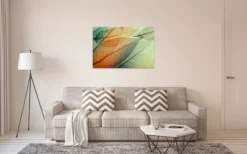 Livingwalls Leinwand, Blätter, Transparenz, 90x60 cm DD120273