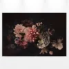 Livingwalls Leinwand, Blumenarrangement, schwarz, rosa DD120253