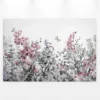 Livingwalls Leinwand, Blumen, Schmetterlinge, 90x60 cm DD120259