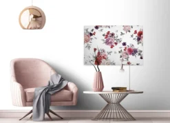 Livingwalls Leinwand, Blumen, Blätter, 90x60 cm DD120260