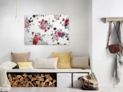 Livingwalls Leinwand, Blumen, Blätter, 90x60 cm DD120260
