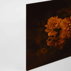 Livingwalls Leinwand, Blumen, orange, braun DD120254