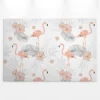 Livingwalls Leinwand, Flamingo, rosa, grau DD120270