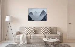 Livingwalls Leinwand, Gebirge, Vögel, 90x60 cm DD120296