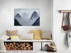 Livingwalls Leinwand, Gebirge, Vögel, 90x60 cm DD120296