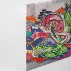 Livingwalls Leinwand, Graffiti, Abstrakte Formen, 90x60 cm DD120279