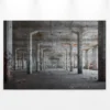 Livingwalls Leinwand, Industriehalle, Betonpfeiler, 90x60 cm DD120274