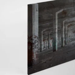 Livingwalls Leinwand, Industriehalle, Betonpfeiler, 90x60 cm DD120274
