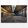 Livingwalls Leinwand, Industriehalle, Fenster, 90x60 cm DD120275