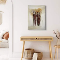Livingwalls Leinwand, menschliche Figuren, beige, braun DD123161