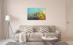 Livingwalls Leinwand, Pusteblume, Sonnenuntergang, 90x60 cm DD120284