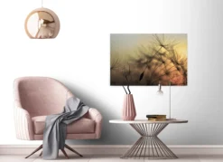 Livingwalls Leinwand, Pusteblumen, Unscharfer Hintergrund, 90x60 cm DD120285