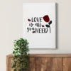 Livingwalls Leinwand, Rose, Love, 50x70 cm DD123146