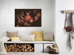 Livingwalls Leinwand, Rosen, Hortensien, 90x60 cm DD120252
