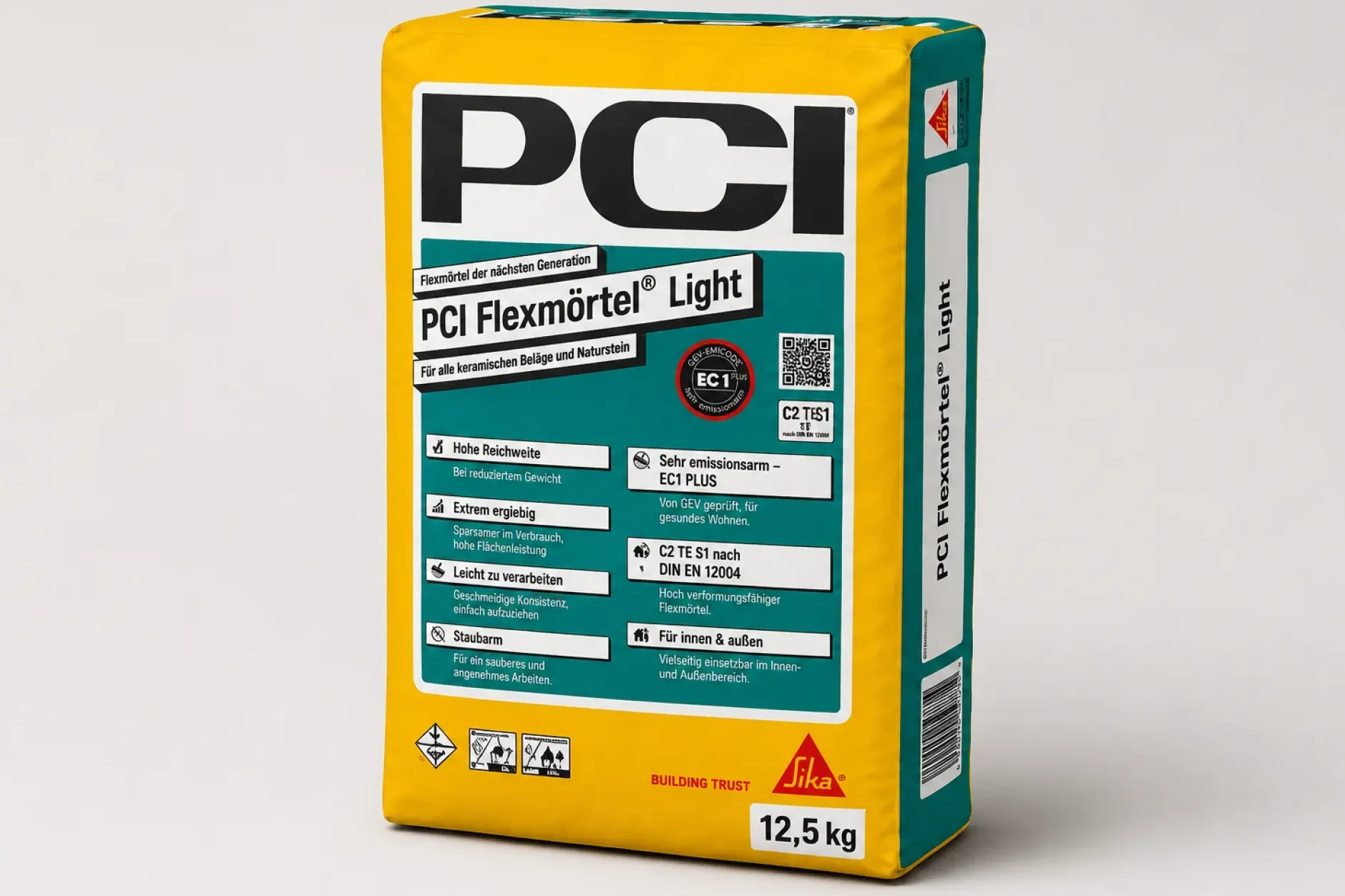 PCI Flexmörtel® Light – Flexibler Leichtfliesenkleber C2TE S1 (12,5 kg)