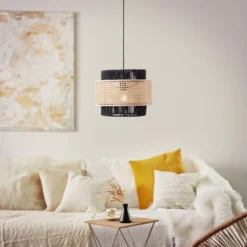 Pendelleuchte Anastasia - Rattan Braun