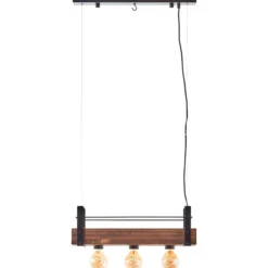 Pendelleuchte Aron - Holz Braun