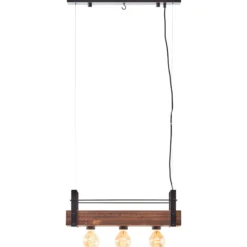 Pendelleuchte Aron - Holz Braun