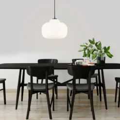 Pendelleuchte aus Glas - Carla - Weiß