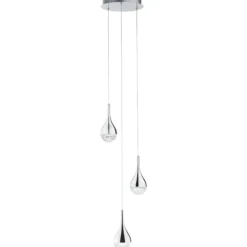 Pendelleuchte aus Glas - Gustav - Metallic
