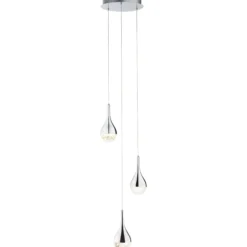 Pendelleuchte aus Glas - Gustav - Metallic