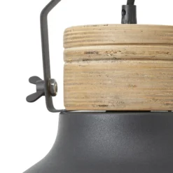 Pendelleuchte aus Holz - Florian - Schwarz