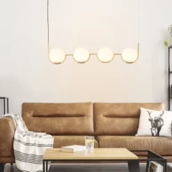 Pendelleuchte Ian - Glas Gold