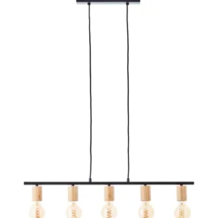 Pendelleuchte Karl - Holz Braun