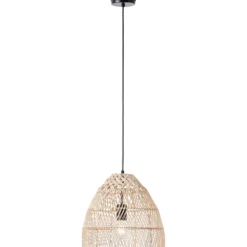 Pendelleuchte Lionel - Rattan Braun