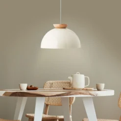 Pendelleuchte Lorena - Holz Beige