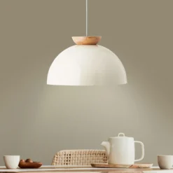 Pendelleuchte Lorena - Holz Beige
