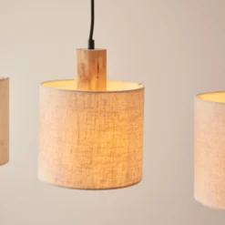 Pendelleuchte Manuel - Holz Braun