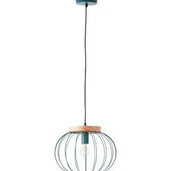 Pendelleuchte Oliver - Holz Blau