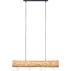Pendelleuchte Samuel - Holz Braun