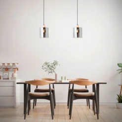 Pendelleuchte Tim - Glas Braun
