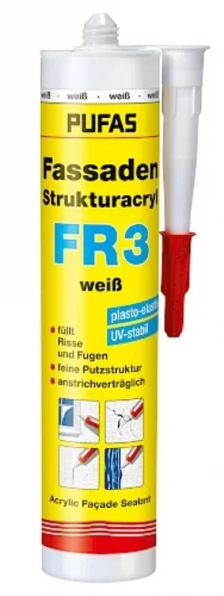 Pufas Fassaden-Strukturacryl FR3 weiß 310 ml